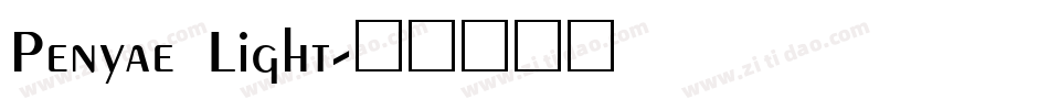 Penyae Light字体转换